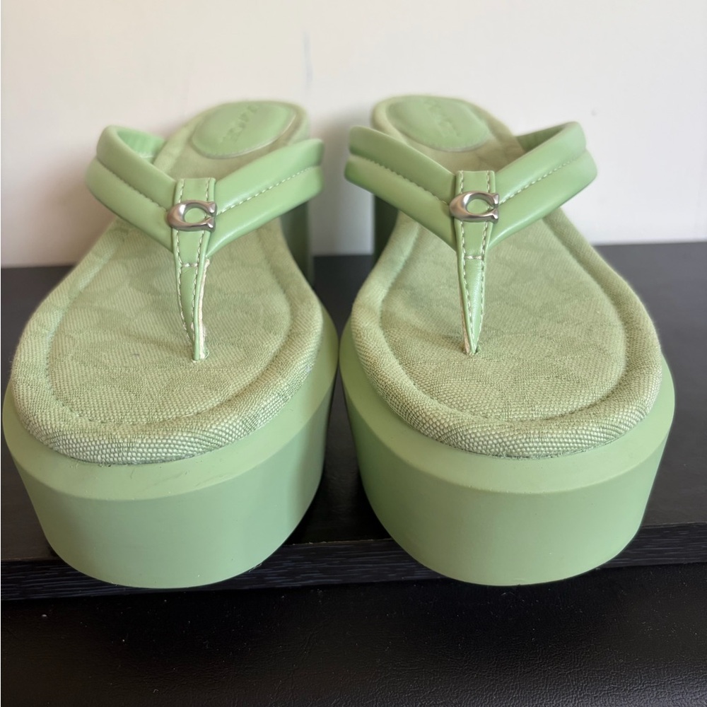 GREEN FAIRY COACH PLATFORM SANDALS